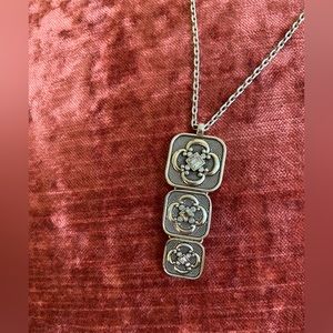 Brighton Trio 3-charm silver necklace